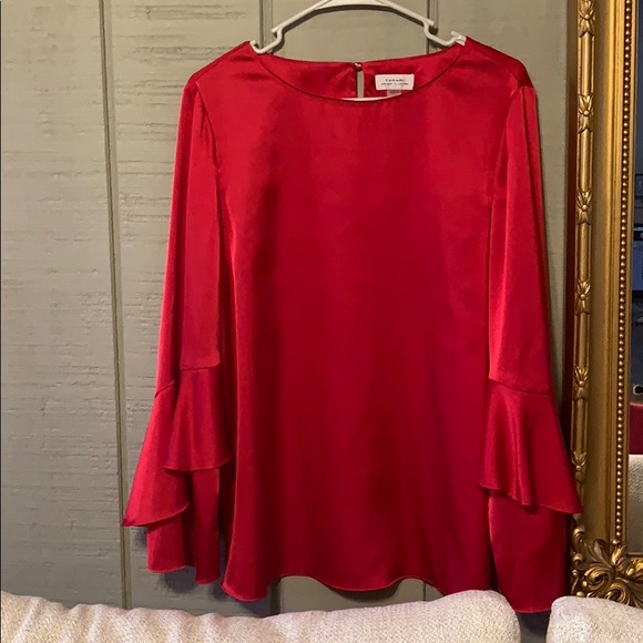 Tahari Tops - Tahari M bright red blouse